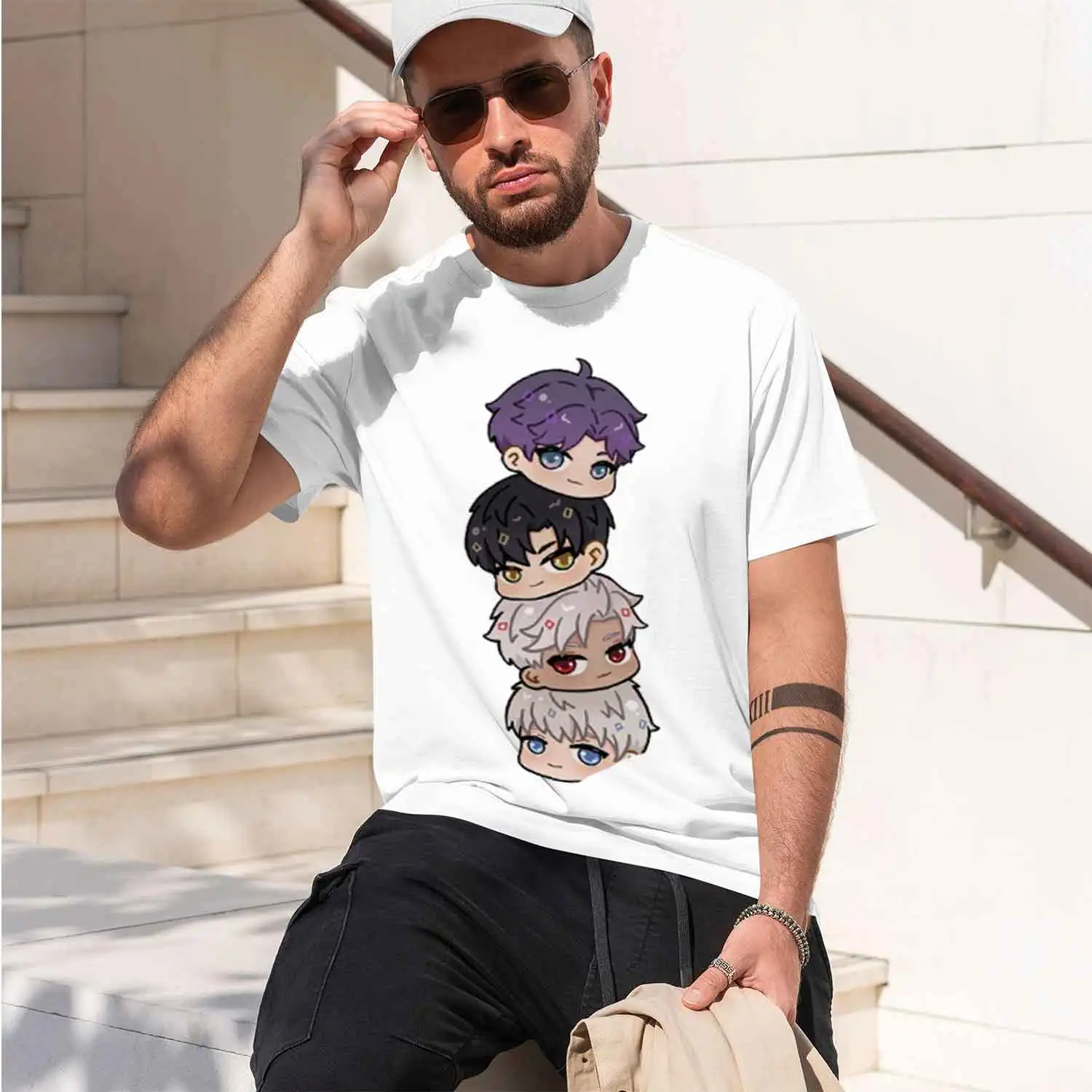 Kawaii Coon Love and Deepspace Woman T-shirt Love Interaction Game High Quty Grh T Shirts Rafayel 2026 New Model Men’s Short-sle