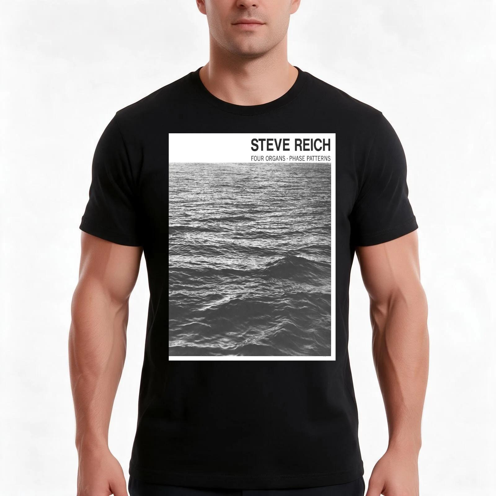 Steve Reich - Four Organs T-Shirt, Summer Casual Cotton Tee, Oversized Streetwear Tops, Vintage Graphic Print, Unisex Men Women