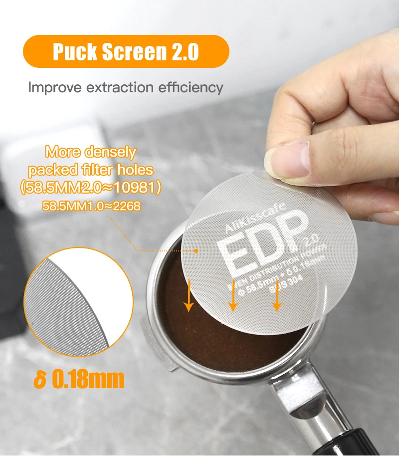 AliKisscafe Espresso Puck Bildschirm 0,2mm Magnetische Entferner Kit 51mm 54mm 58mm Für Delonghi Breville Kaffee zubehör Barista Werkzeug – Detail 5