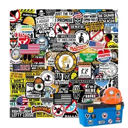 150pcs Funny Hard Hat Brand Sign Cool Stickers Construction Workers Helmet Motorcycle Car Tools Laptop Bicycle Gift Stickers