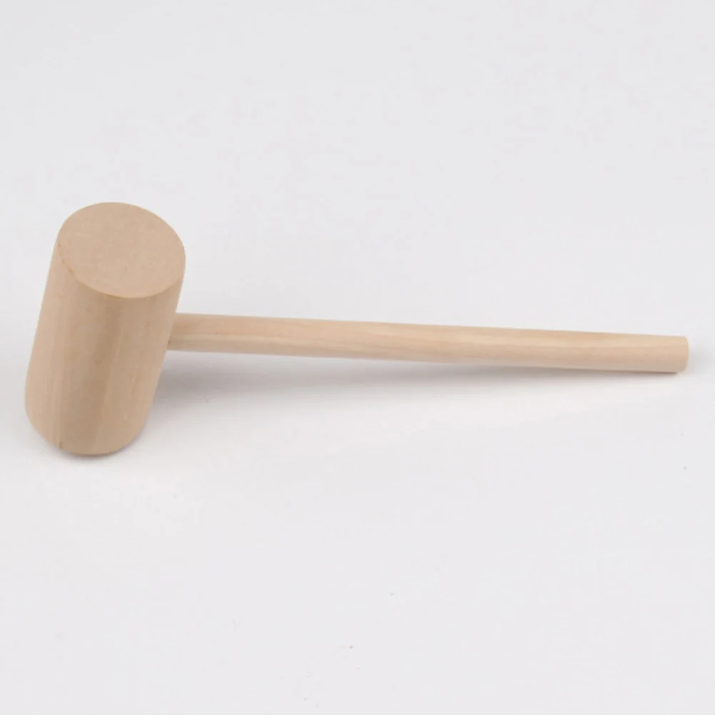 

12 Pcs Small Hammer Mini Hitting Kids Toys Glasses Educational Bamboo Wood Child