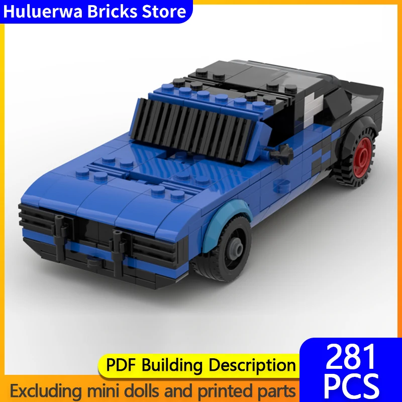 

Модель скоростного гоночного автомобиля MOC, строительные кирпичи, двухдверный спортивный автомобиль, модульная технология, детские праздничные подарки, сборка игрушек, костюм