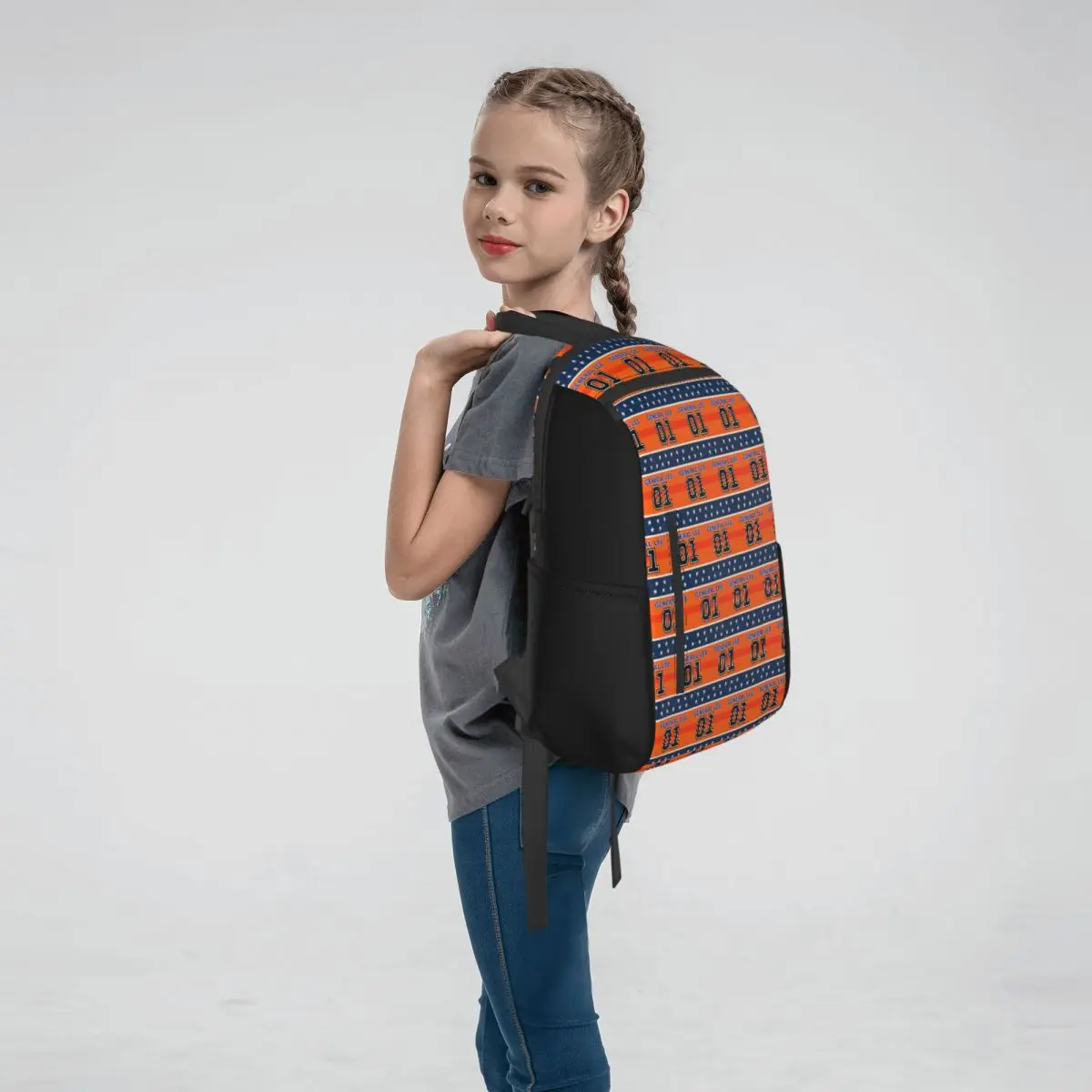 Dukes Of Hazzard Good Ol Boys Racing Car 01 General Lee Backpack Large Capacity Boys Girls BookBag School Bag Shoulder
