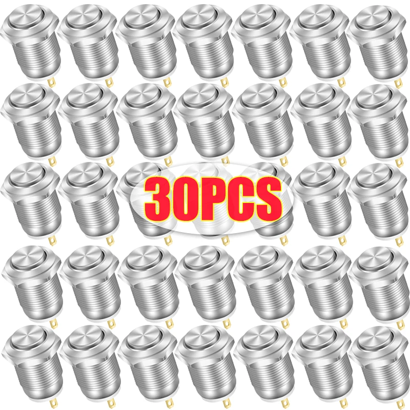 6/30Uds.InterruptordebotóndeReiniciomomentáneodeMetalde12MM220Vbotóndeinterruptordealimentaciónimpermeabletapasdeinterruptorredondoaccesorioseléctricos-AliExpress13