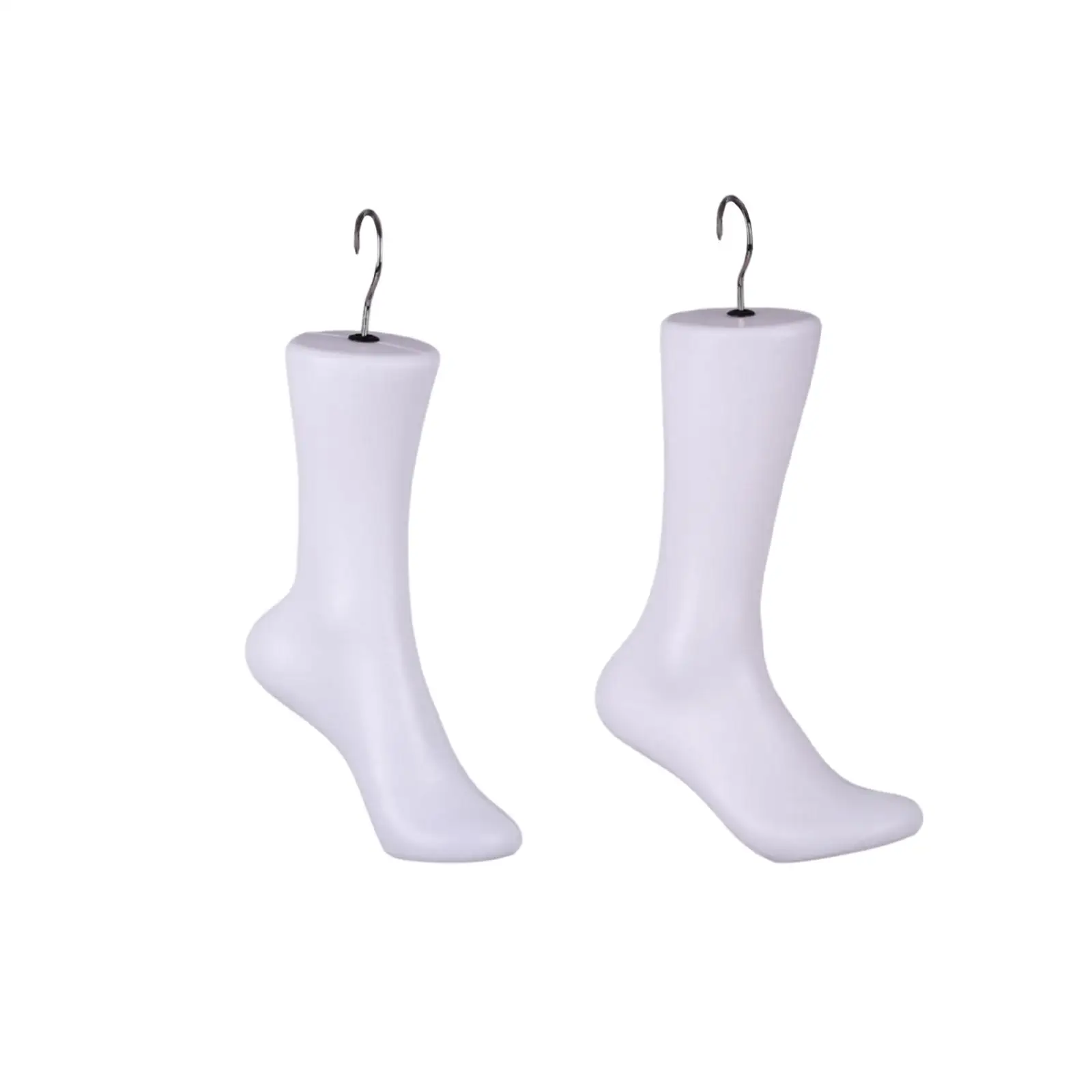 Plastic Foot Model with Hook for Jewelry Ring Ankle Bracelet Display Photo Prop