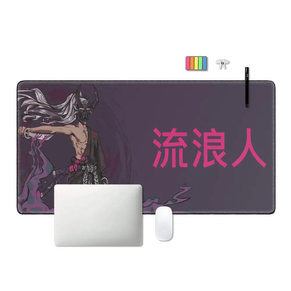 Black and White Mouse Pad 900x400 Gaming Laptop Mechanical Keyboard Japan Mousepad Large Mouse Mat Gamer Rug Desk Carpet Office