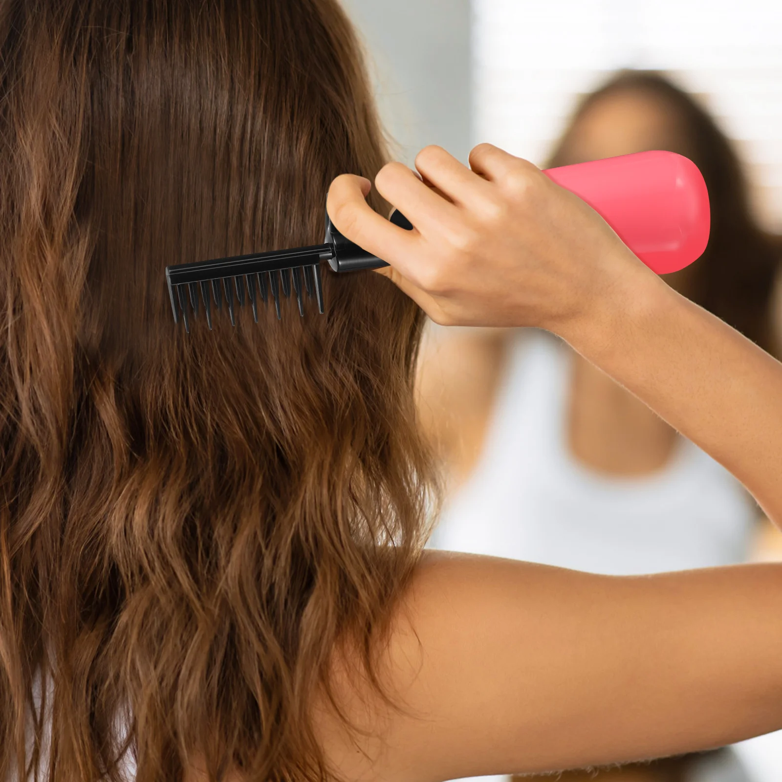 2 قطعة مشط صبغ الشعر زجاجة قضيب بلاستيكي لمسة الجذر حتى توزيع الألوان حماية فروة الرأس أداة تلوين الشعر #5