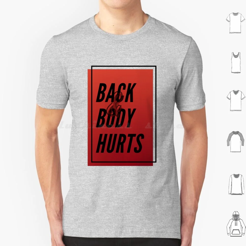 

Забавная футболка Black Clever Back & Et Body Hurts с пародией и фразой для мужчин, женщин и детей 6xl Back And Hurts White Back And Hurts Back