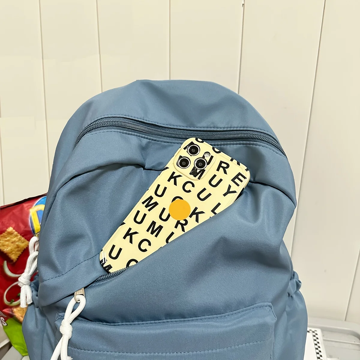 Solid color student schoolbag small fresh backpack female fashion casual college student junior high school girl backpack