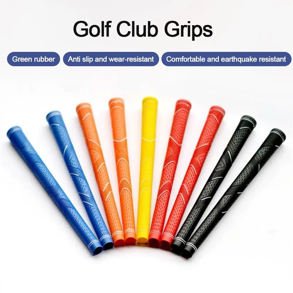 مقابض نادي الجولف المطاطية الجديدة القياسية متوسطة الحجم متعددة الألوان قبضة الجولف مقاومة للاهتراء مقبض عالمي مكاوي وودز #4