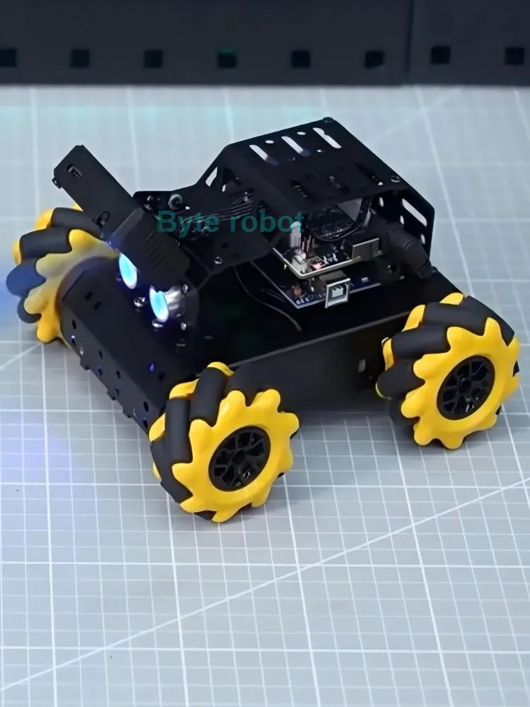 MiniAuto AI Vision Mecanum Roda Robot carro ou braço para arduino, kit DIY com 360 ° omnidirecional UNO kit programável, 4WD