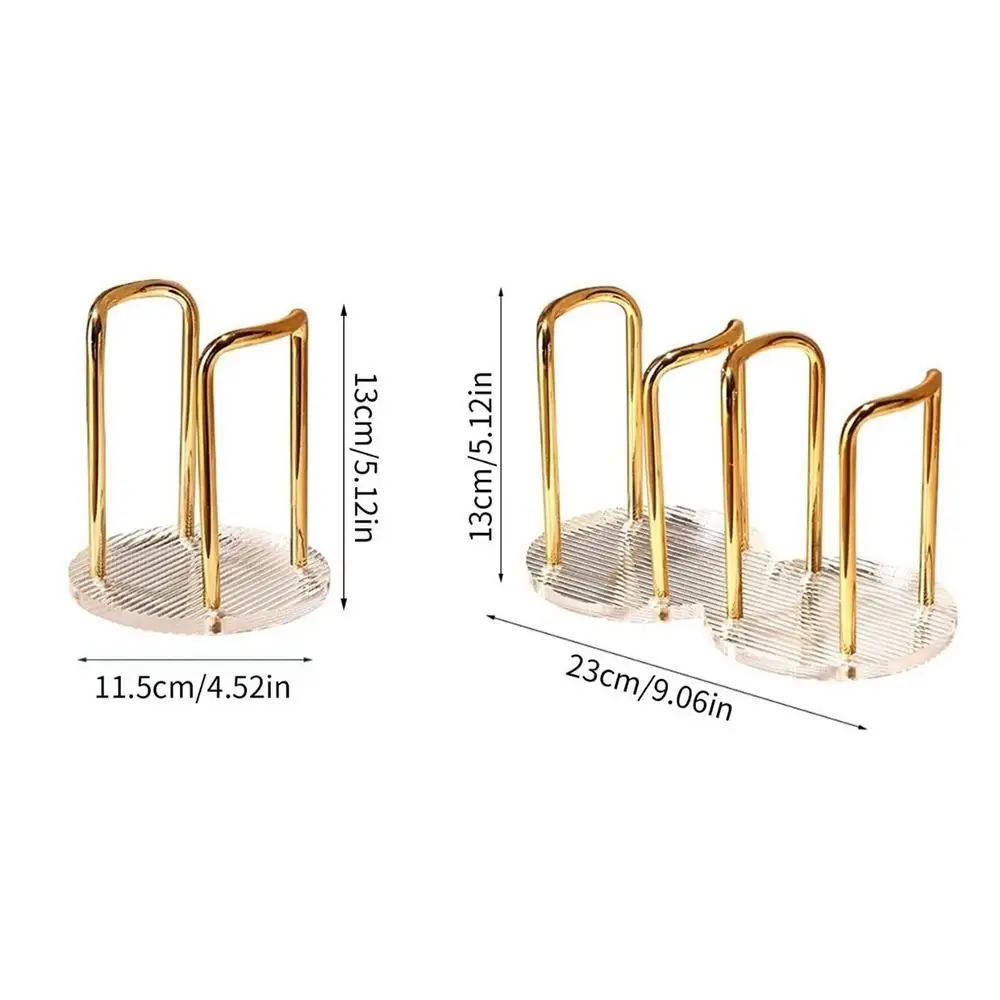 Luxury Disposable Cup Storage Holder Water Tea Cups Dispenser Rack Shelf with Longer Stick Mug Display Stand Home Organizer