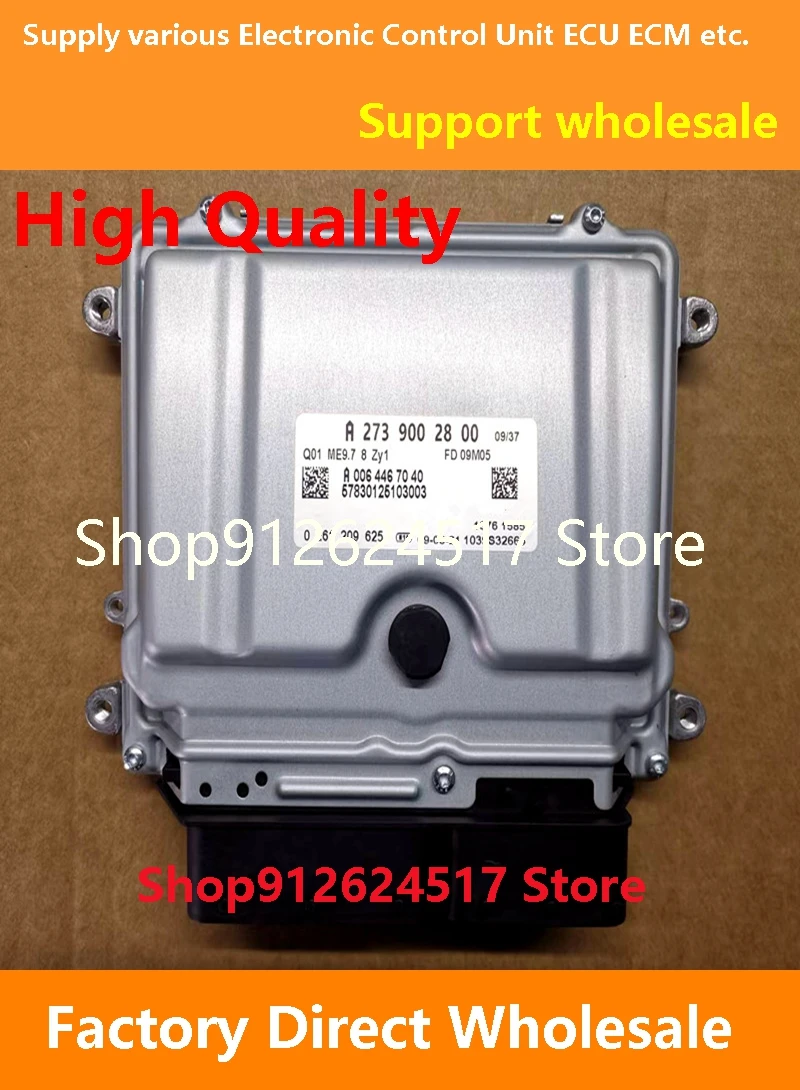 

A2739002800 ECU A2731531191/A2731533079 Компьютерная плата двигателя Электронный блок управления ME9.7 Совместим для Benz S500 A273