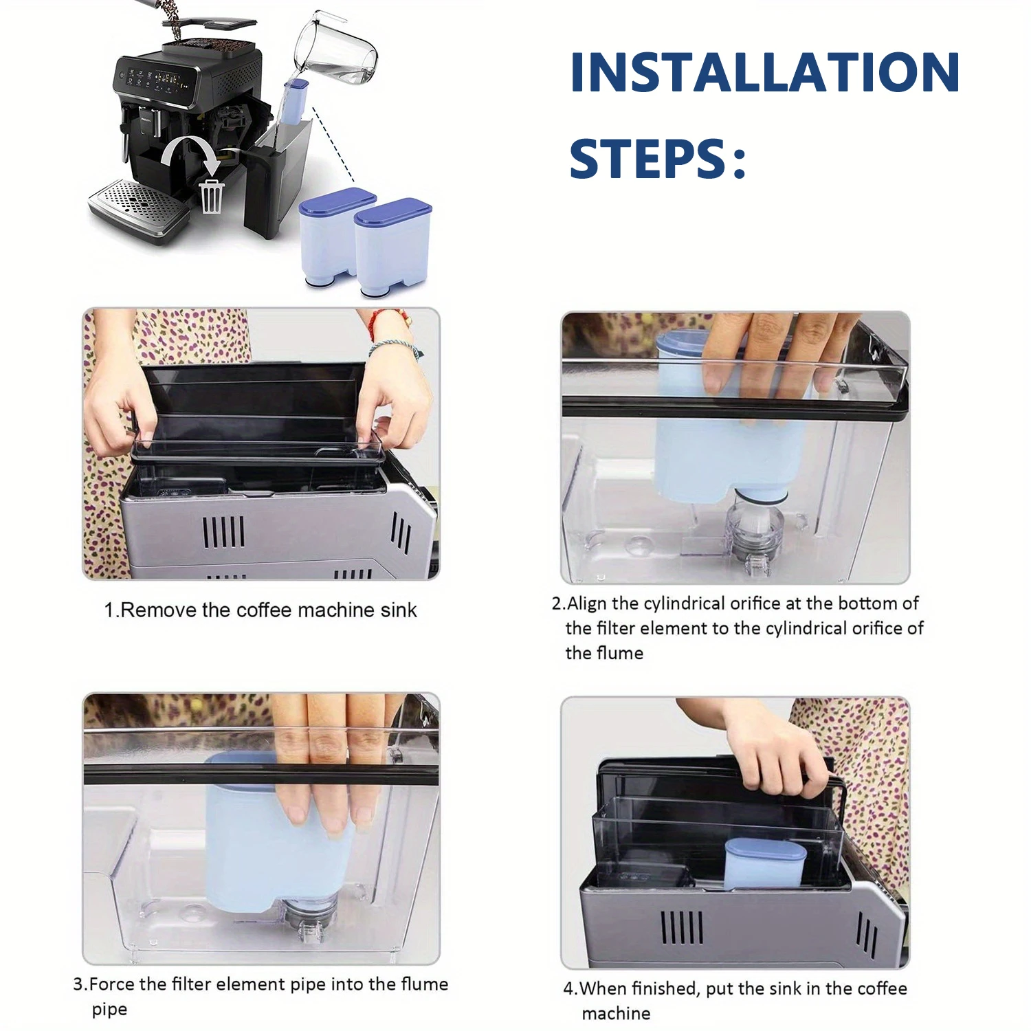 فلاتر ماكينة القهوة المتوافقة مع Philips Saeco AquaClean CA6903 تعزز تجربة القهوة الخاصة بك مع الماء النظيف والمصفى