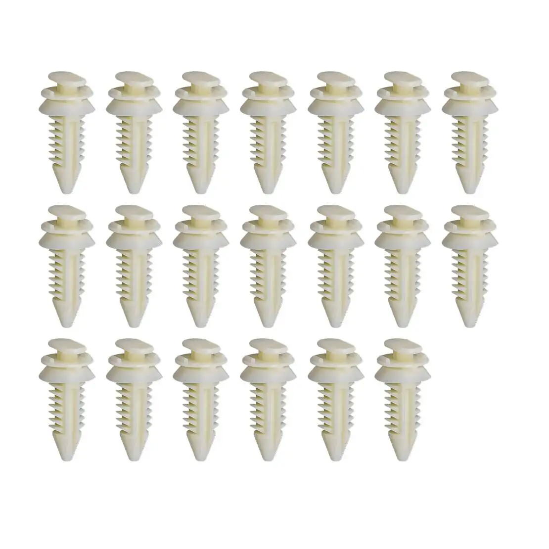 20pcs Interior Door Trim Panel Retainers Clips 15545202 15612948 15607165 15953247 Fit for Chevrolet Silverado GMC Beige Nylon