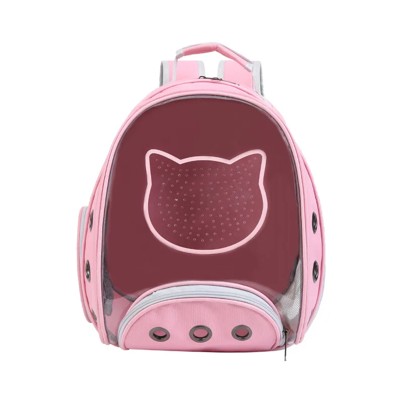 Imagem -02 - Gato Bolsa de Volta ao ar Livre Pet Transparente Viagem Portátil Respirável Mochila Adequado para Pequenos Cães e Gatos Espaço Cápsula Mochila