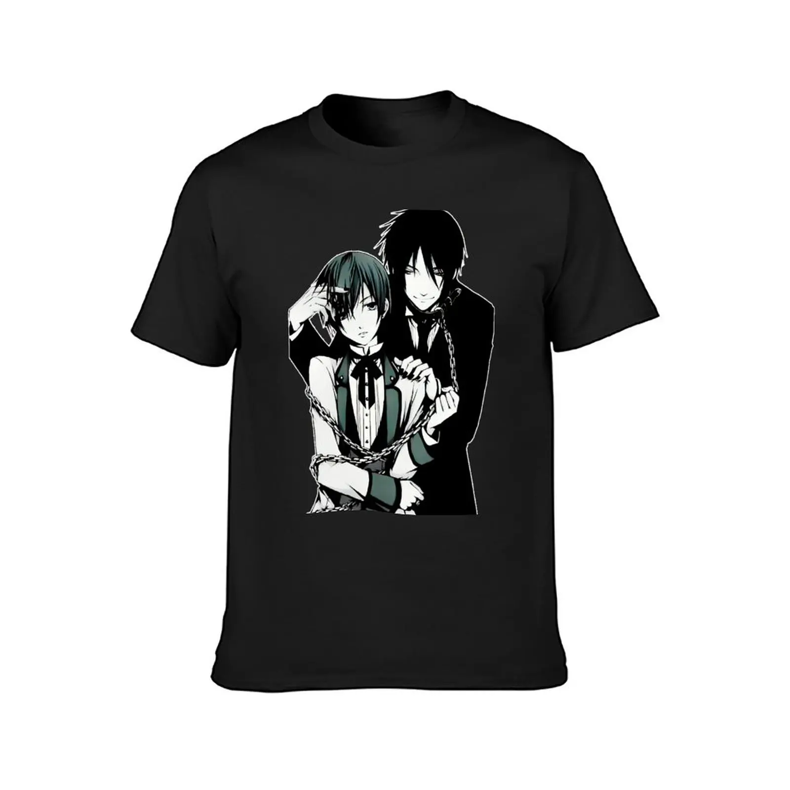 Sebastian Michaelis Black Butler Fan art T-Shirt plus size tops summer clothes tees mens graphic t-shirts funny