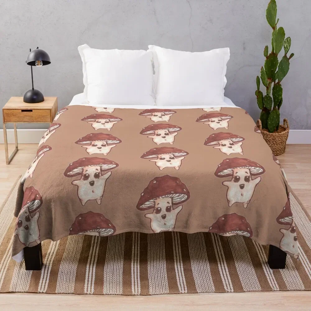 

Mushroom Friend Throw Blanket anime heavy to sleep Retros christmas decoration Blankets