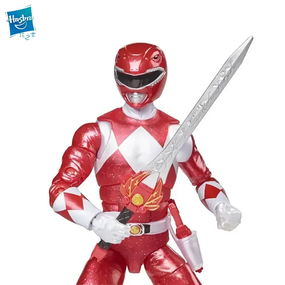 Hasbro Power Rangers Lightning Collection Mighty Morphin Metallic Red Ranger 6-Inch Children's Toy Gift Collection Toys