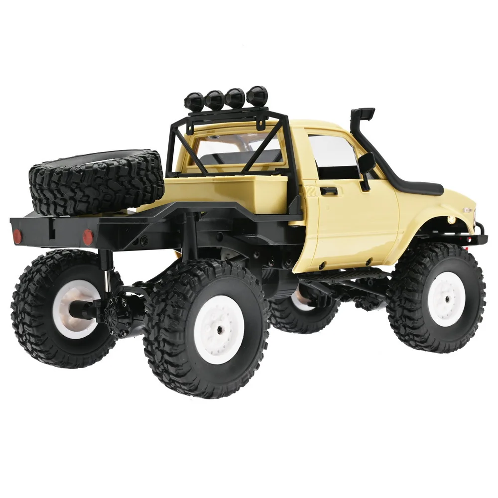 Wpl C14 1/16 Rc Pick Car 2.4g 4wd Off Road Rc Military Car Rock Crawler Truck Handle Full Proportional Control Rtr Rc Truck Toys