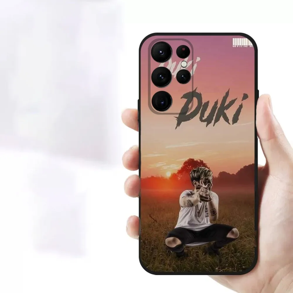 D-Duki Antes de Ameri    Phone Case For Samsung S23,23,22,30,21,10,9,Note20 Ultra,Lite,Ultra,5G,Plus,FE,Black Soft Case