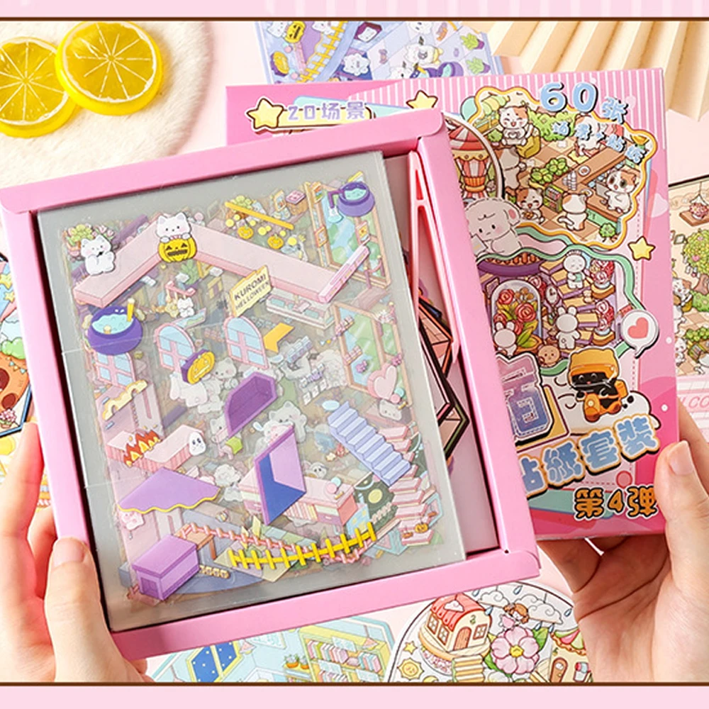 Previous text: Bit 3.0 Miniature Scene Collection, Landscape Stickers Set, Large 3D House Stickers Toy
