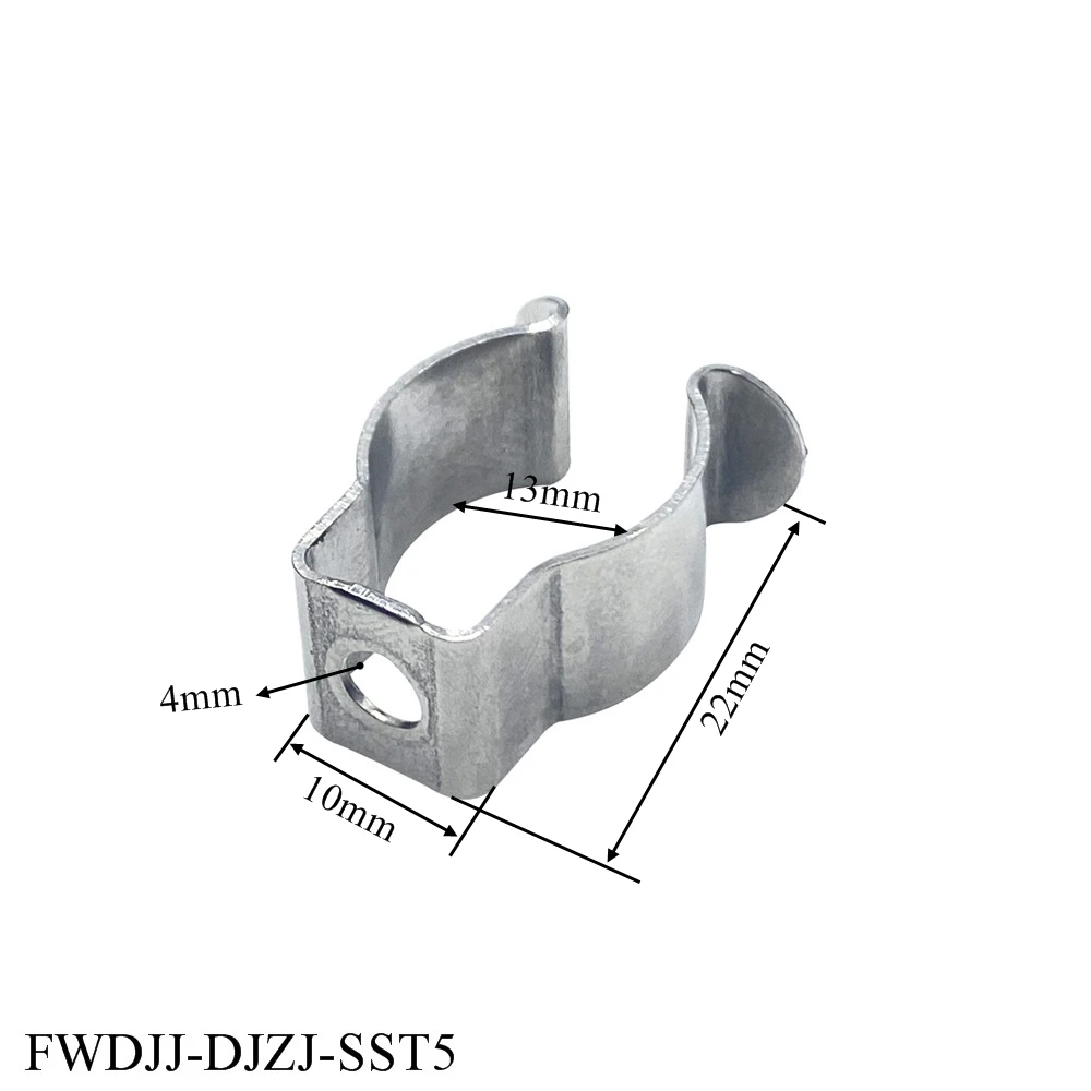 Manufacture Stainless Steel Fluorescent Lamp Accessories T5 Bracket Fixed Hold Lamp Metal Clip Spring Clip Buckle