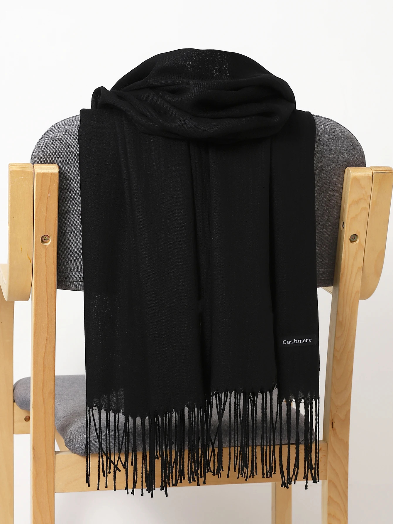 Szal damski z kaszmiru w jednolitym kolorze, miękki, o wymiarach 180*70 cm, chusta, narzutka, pashmina na jesień i zimę, unisex, damski hidżab, opaska na głowę, darmowa wysyłka