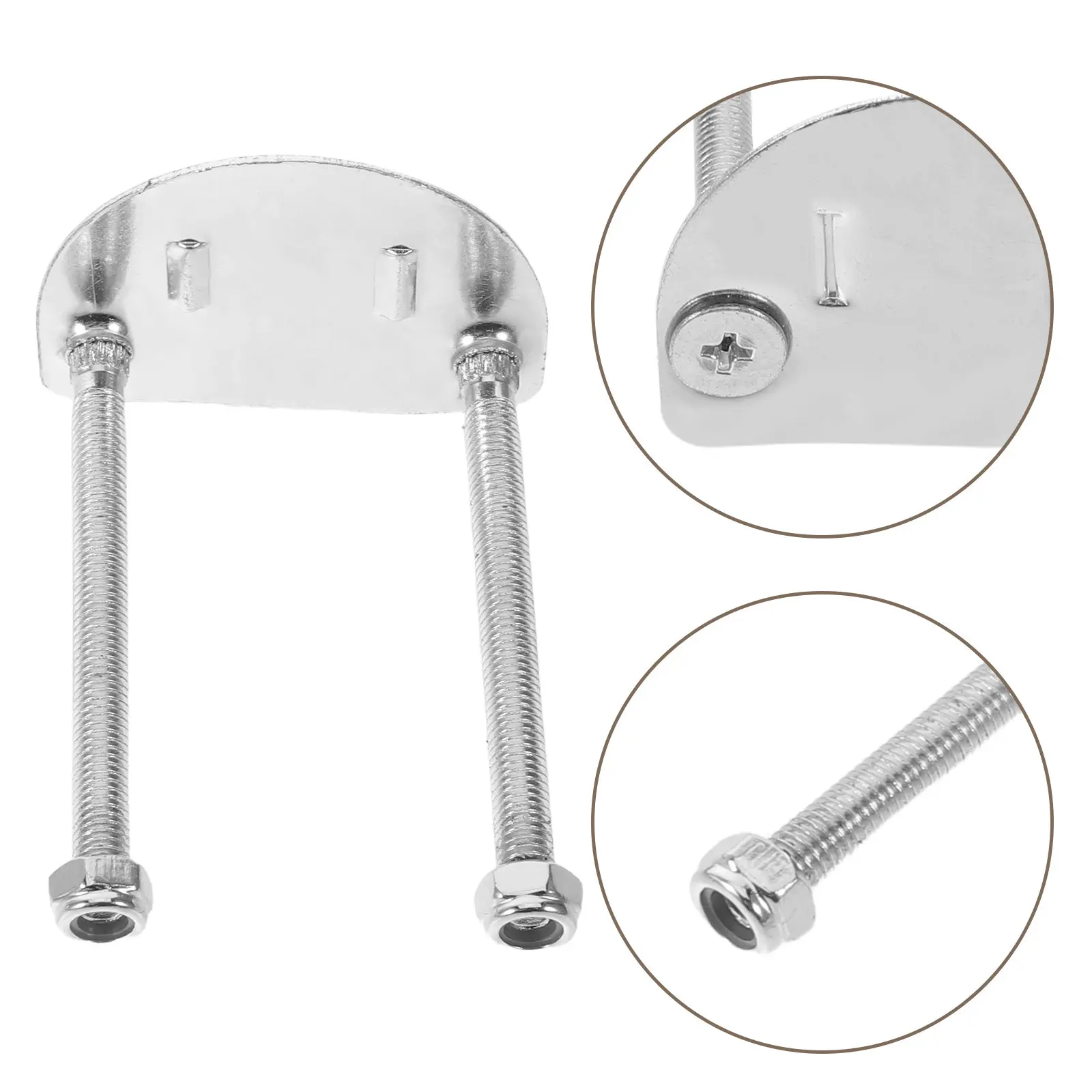 

8Pcs Roller Skate Parts Stainless Steel Bracket Plates Enhanced Stability for Four Wheels Skates Double Row Skate Hardware