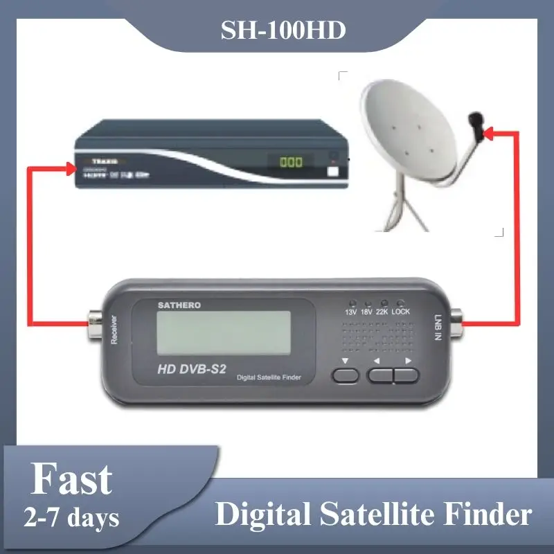 Signal Finder Sathero NEW SH-100HD DVB S2 digital Satellite Finder Portable satelite finder meters free sat programs