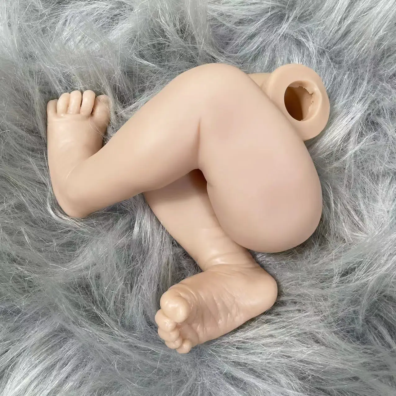 18 Inches Levi Bebe Reborn Baby Vinyl Unfinished Unassembled Doll Parts DIY Blank Doll Kit Mold - view 4