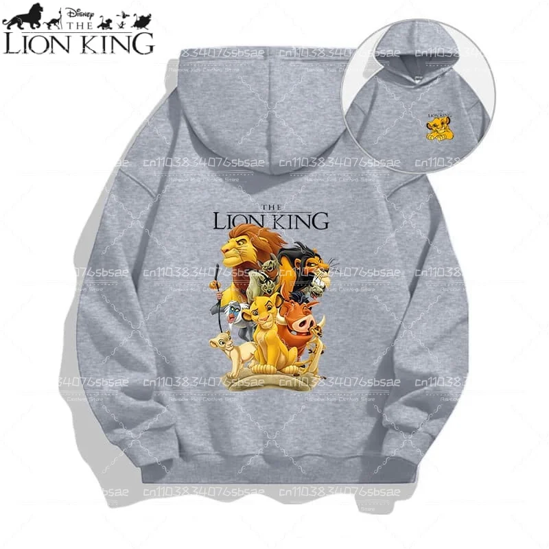 حار الأسد الملك سيمبا الأطفال هوديي للبنين سميكة طويلة الأكمام الملابس الخريف الكرتون الشكل الفتيات هوديس مع قبعة البلوز