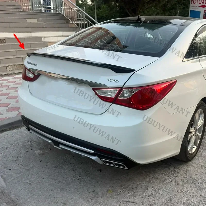 Für Hyundai Sonata 2011 2012 2013 ABS-Kunststoff Heckflügel-Spoiler – Detail 6