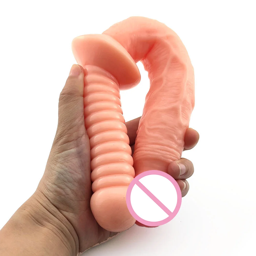 12.4 Inch Long Double Ended Dildo Realistic Penis Butt Anal Plug Adult 18 Female Sexy Sex Toys for Woman Lesbian Couples Sexshop