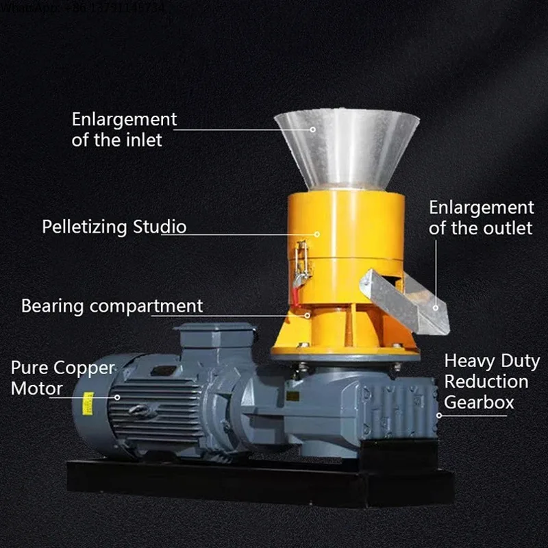 

CE Certified Industrial Wood Pellet Machine High Capacity for Biomass Fuel, Animal Feed, and Home Heating Pellets