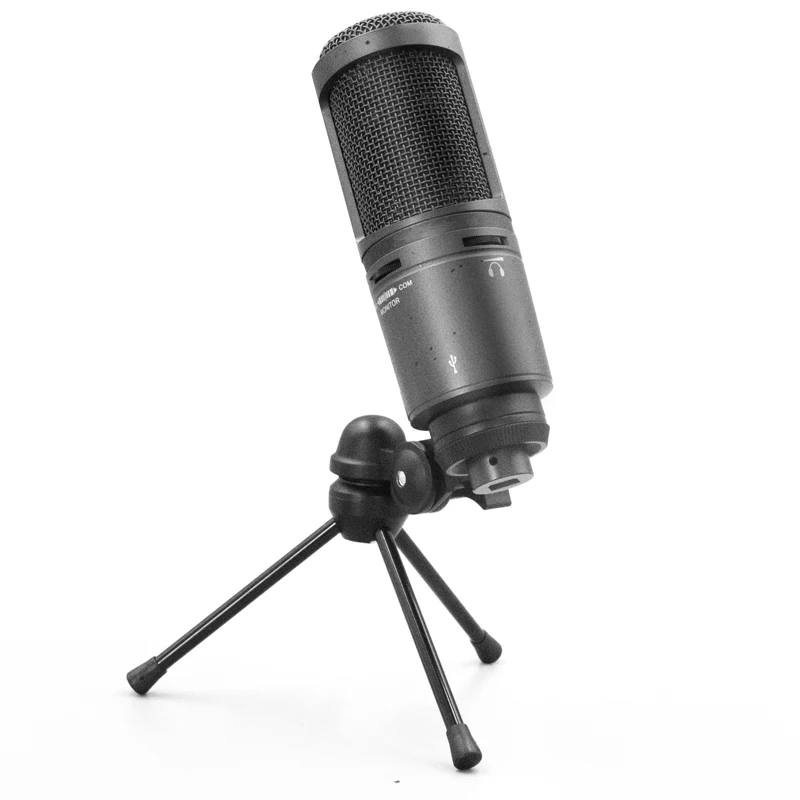 

AT2020USB+ Cardioid Condenser Wired Microphone Black For Studio Recording Live Streaming Gaming With USB Cable Metal Bracket