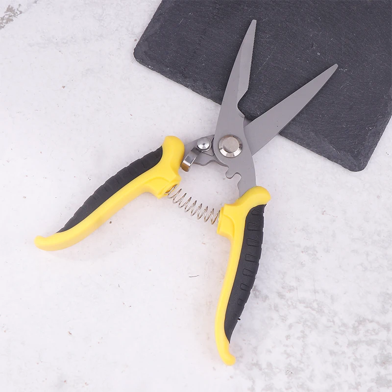 1PC Stainless Steel Electrician Scissors Multifunction Hand Tool For Cutting Wire Groove And Thin Steel Plate