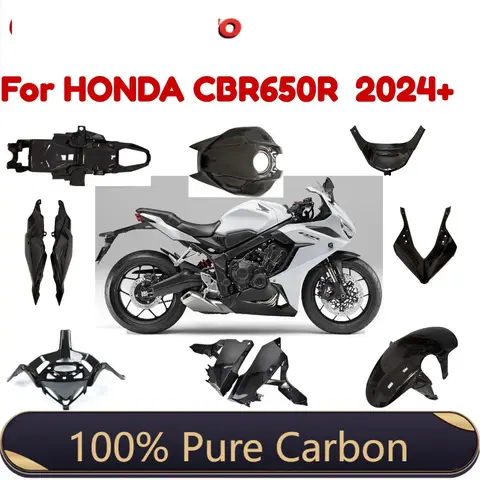 For HONDA CBR650R CB650R 2025 2026 Motorcycle Modified Full Fairing Kits 100% Carbon Fiber