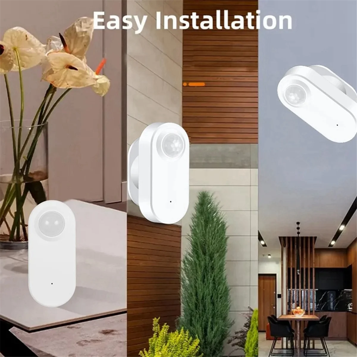 Graffiti Smart Zigbee Human Presence Sensor Pir Human Motion Sensor Battery Powered Sensor