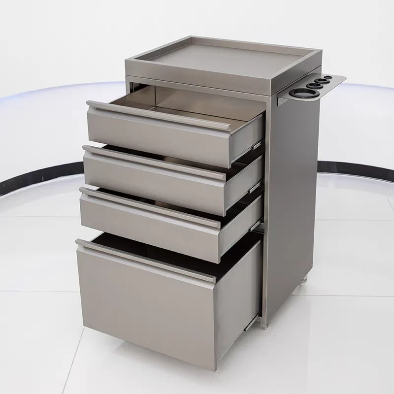 

Barber Shop Tool Cabinet Hair Salon Special Stainless Steel Barber Storage With Drawer Cabinet Hair Salon Locker