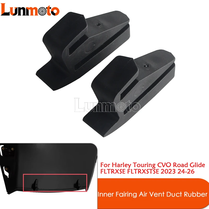 1 Pair Inner Fairing Air Vent Duct Rubber For Harley Road Glide FLTRX FLTRXSE FLTRXL 2023-2026 Reduce Turbulence OE# 57400658