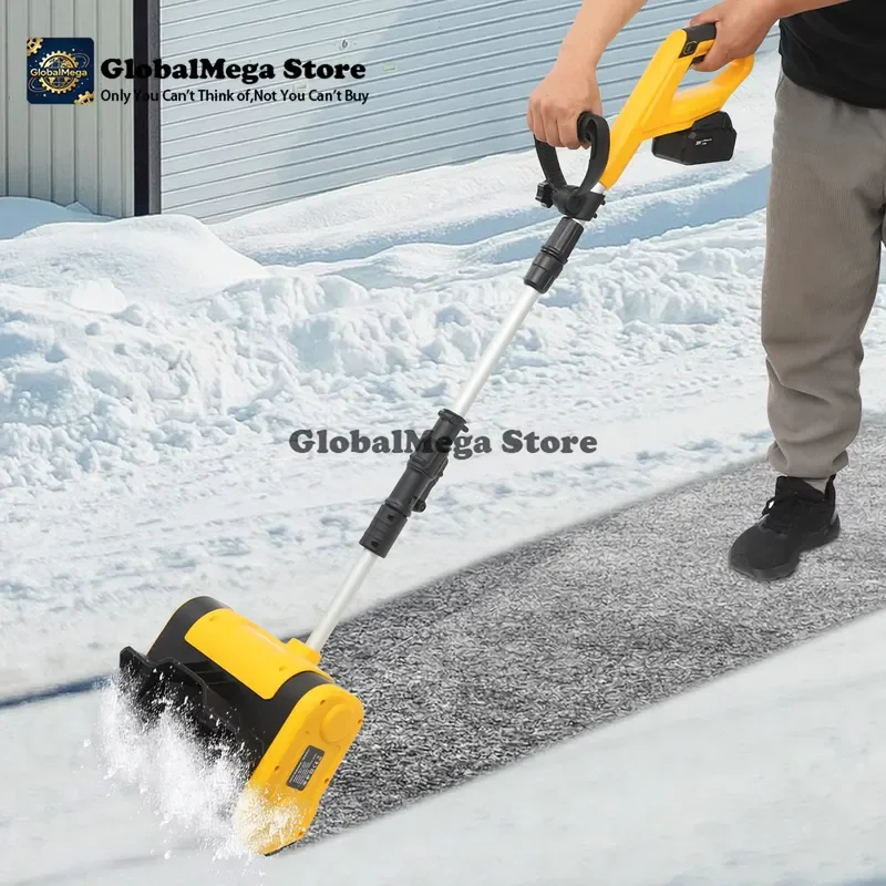 2026 Latest 1200W Cordless Handheld Snow Sweeper Shovel Blower for Driveway Pathway Patio Winter Road Cleaning Battery