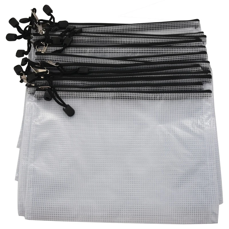 20 piezas-bolsa B5 con cremallera para documentos, almacenamiento de juegos de mesa con cremallera para oficina, escuela, hogar y viaje, 11,4x8,2 pulgadas