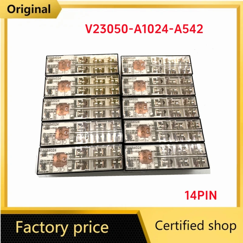 Original V23050-A1024-A542 SR6B4024 24VDC 250VAC 14PIN relay