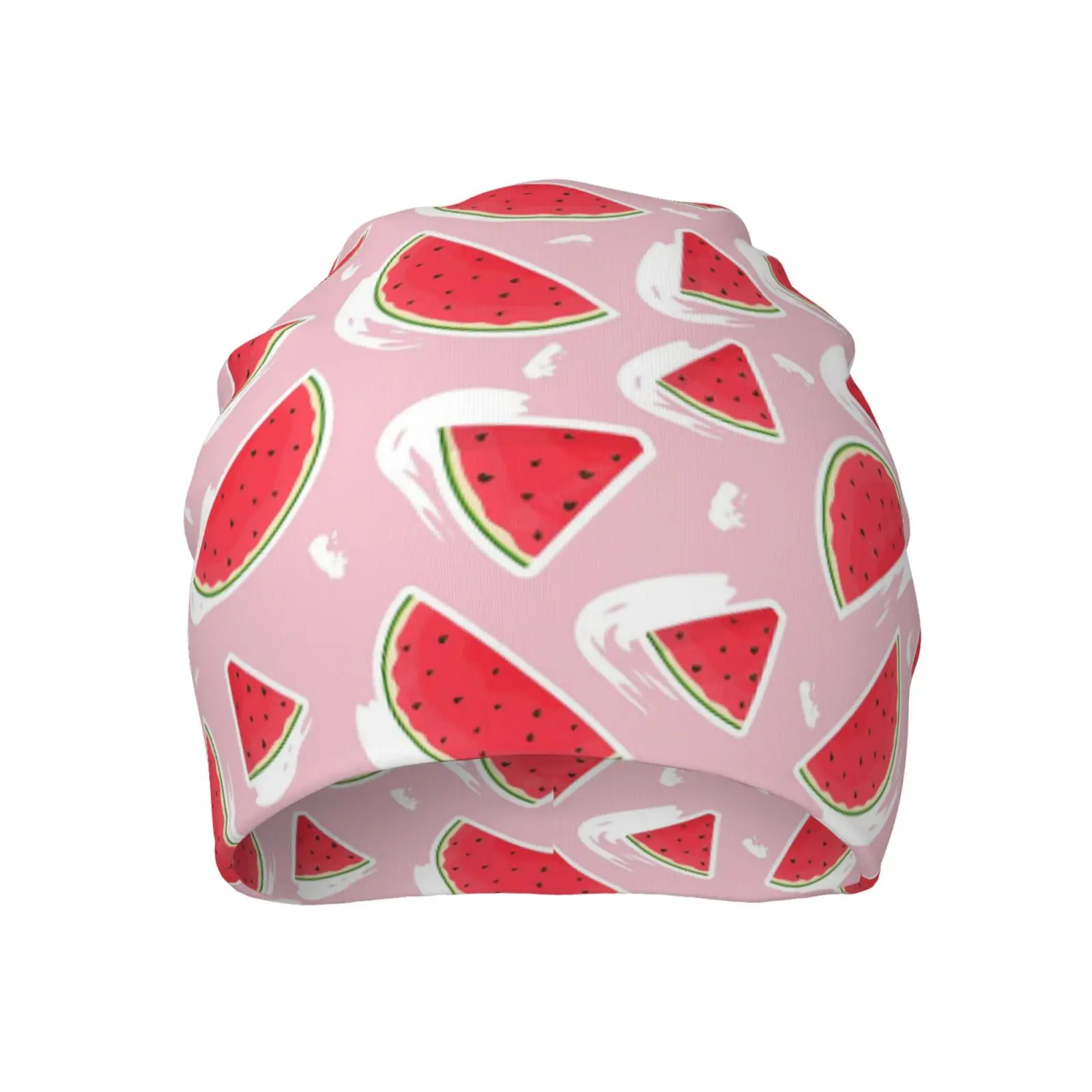 Fruit Watermelon Printed Animal Knitted Hat Casual Hanging Woolen Hat Chemotherapy Patient Headscarf Unisex Knitted Hat