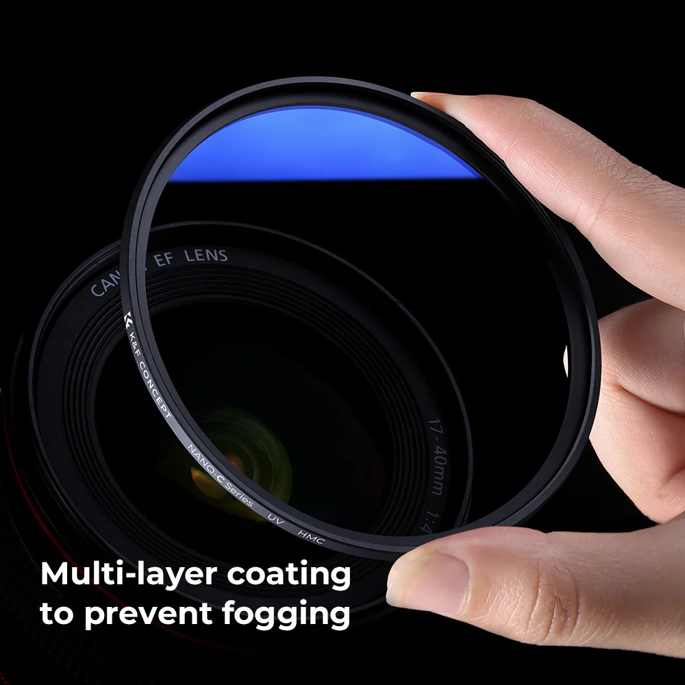 K&F Concept 67mm UV MCUV Filter 72mm 77mm 82mm  52mm 49mm 55mm 37mm 62mm k f Camera Lens UV Filter For Nikon Sony Canon Fujifilm