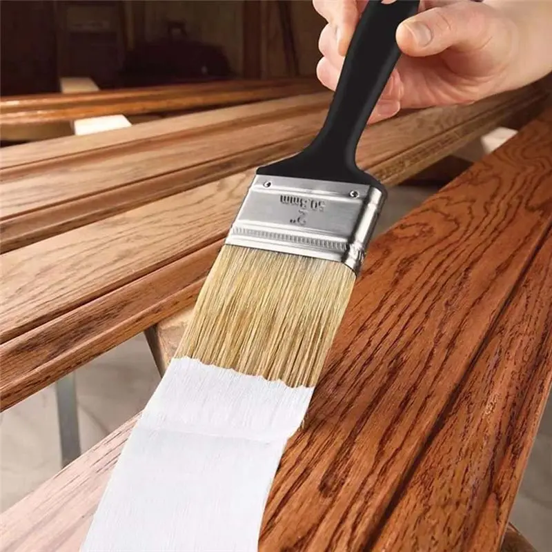 Limited Stock-FF 10 Pieces 2 Inch Paint Brush,Flat Paint Brushes Professional Paint Tools With Treated Plastic Handle For DIY Pa