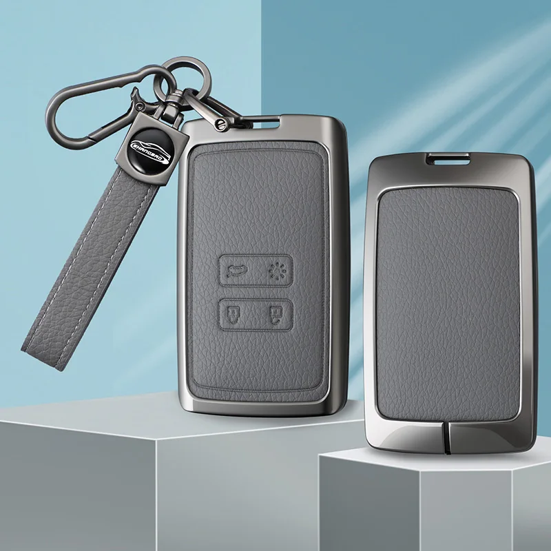 Car Remote Key Case Cover For Renault Koleos Captur Megane Clio Scenic Talisman Arkana For Dacia Sandero Card Zinc Alloy Shell
