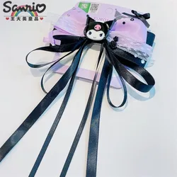 Sanrio Hairclips Kawaii Hair Accessories Hello Kitty Baby Girl Bows Hair Clip Headbands Ties Fashion Hairties Kuromi Girls Fall