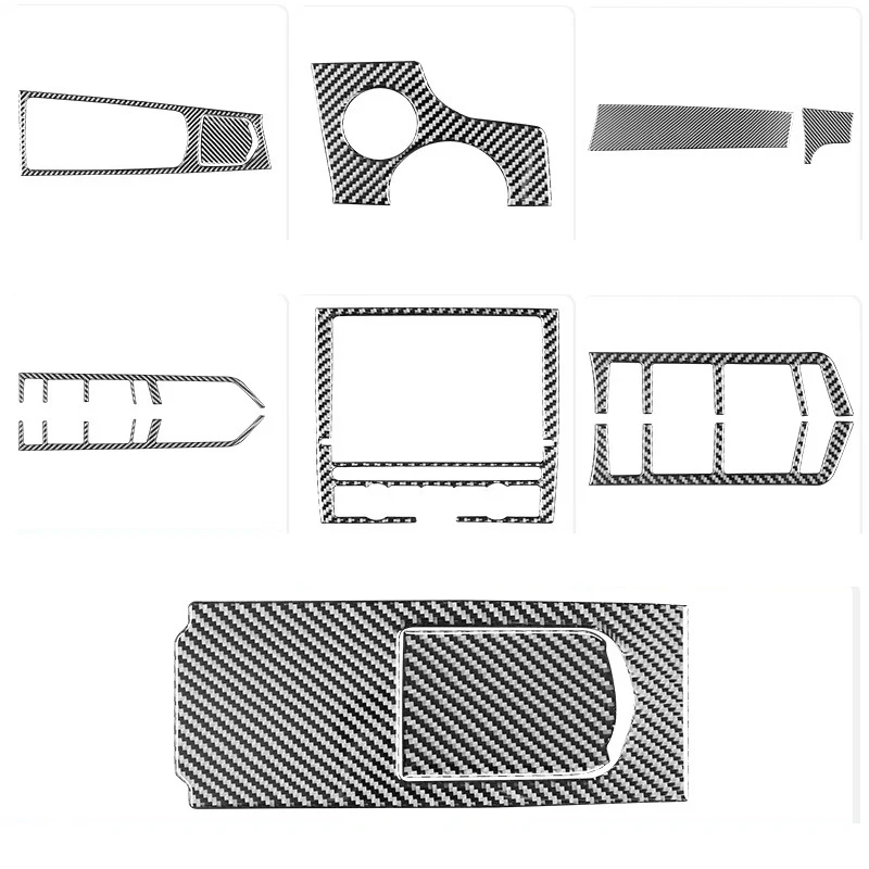 Interior Stickers For Porsche Panamera 2010 2011 2012 2013 2014 2015 2016 Real Carbon Fiber Rear Control Panel Sticker Trim Inte